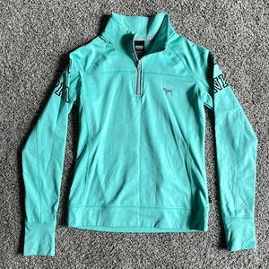 PINK Victoria’s Secret Seafoam Active Wear Shirt - Size S
